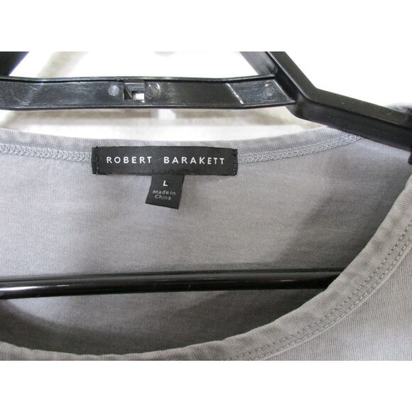 Robert Barakett Women's Short Sleeve Crew Neck T-Shirt Gray Size Large - Picture 8 of 10